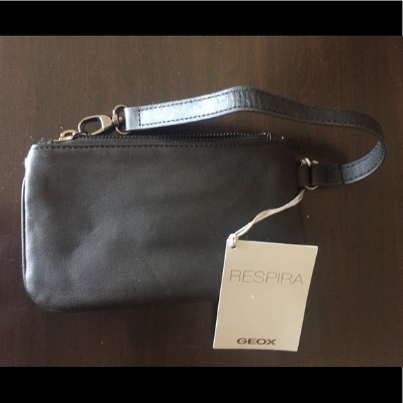 NWT GEOX b&w pochette clatch handbag - Picture 5 of 5